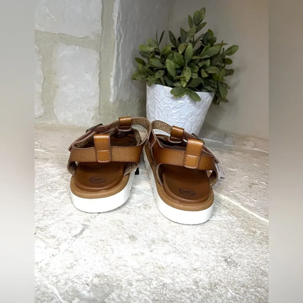 Wonder Nation Brown gladiator sandals sz 13